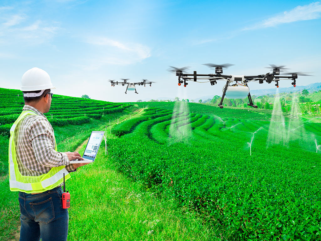 Uso de Drones de Pulverização nas Lavouras