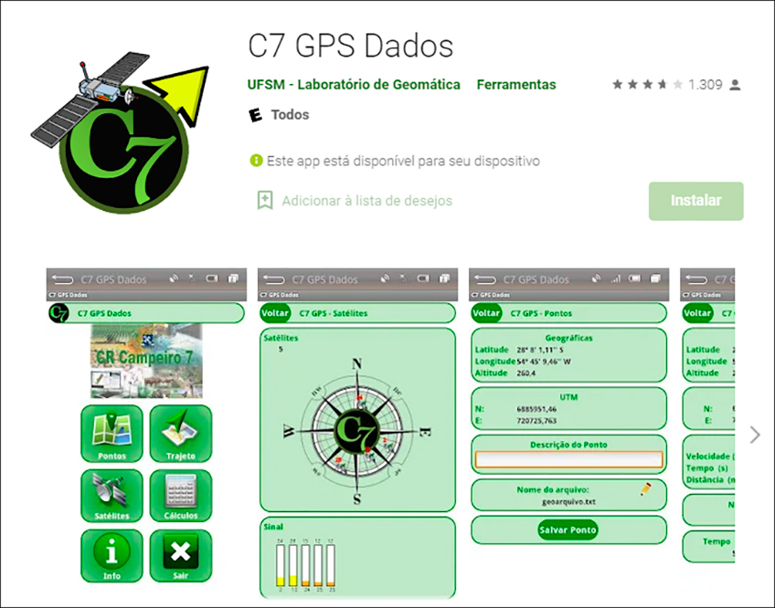 APP C7 GPS Dados