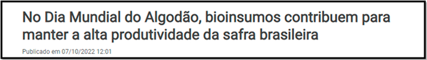 Notícia Notícias Agrícolas