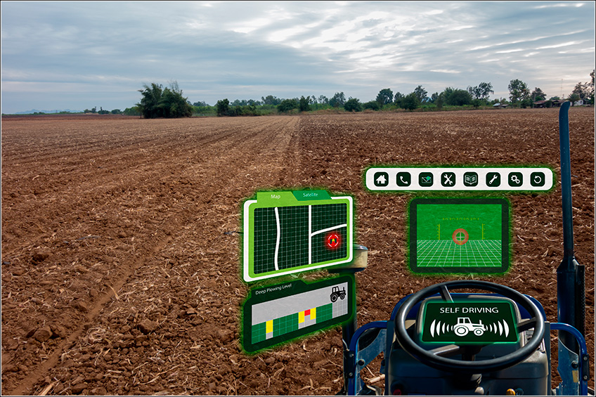 Máquina Agrícola com GPS