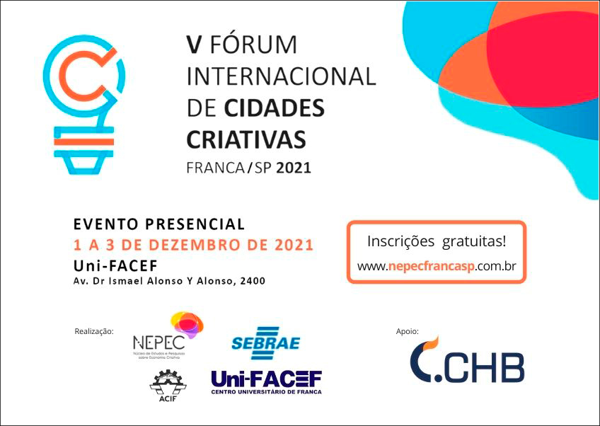 V Fórum Internacional de Cidades Criativas V Fórum Internacional de Cidades Criativas
